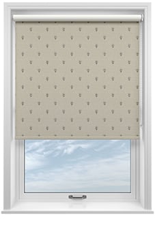 Emily Bond Wild Thyme, Charcoal - Twist&Fit Roller Blind